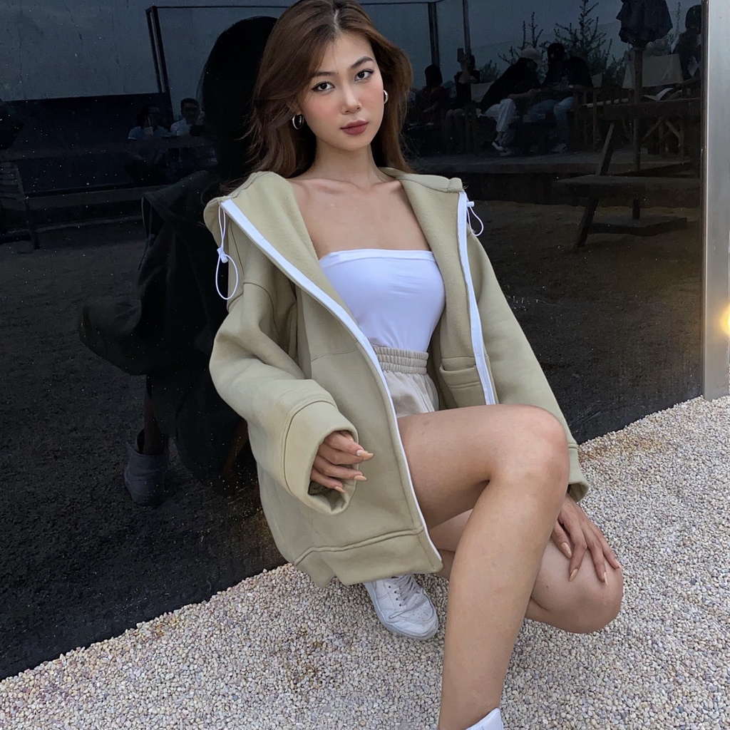 ÁO HOODIE FULLZIP &quot;STORY&quot; FOREST GLASS ENVY