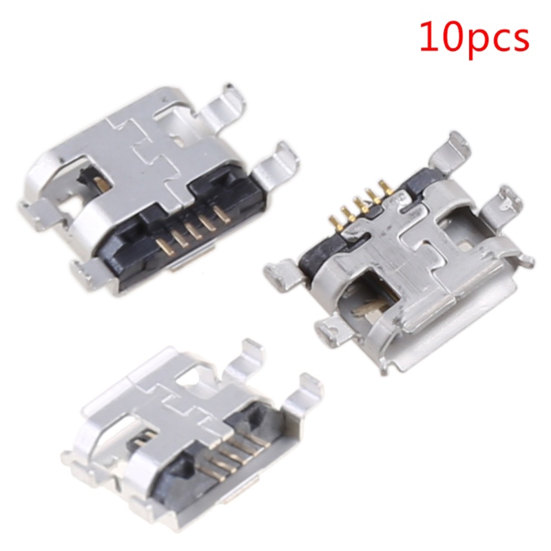 Set 10 Đầu Nối Micro USB Type B 5Pin 0.72mm Chuyên Dụng Cho Điện Thoại / Máy Tính Bảng