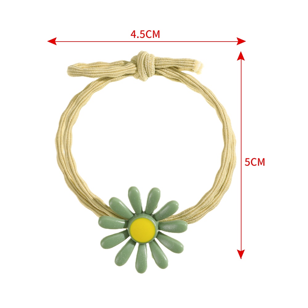 Bộ 10 dây buộc tóc HAIMEIKANG hình hoa cúc dễ thương thời trang cho nữ