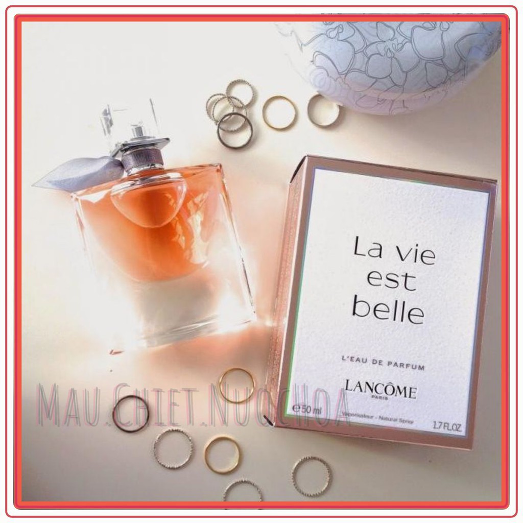 [𝐒𝐀𝐌𝐏𝐋𝐄]  Mẫu thử nước hoa lancome lavie est belle 10ml  .