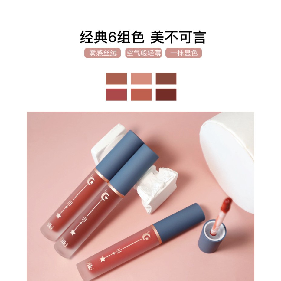 Son Kem Lì Chất Nhung Mềm Mịn Thiết Kế Vỏ Hình Mặt Trăng Ngôi Sao | BigBuy360 - bigbuy360.vn