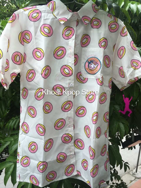 (Có sẵn)Sơ mi hình donut giống BTS Suga - hàng đẹp