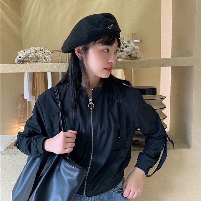 Mũ Beret Lông Cừu Mềm Mại Phong Cách Thời Trang Harajuku Nhật Bản Dành Cho Nữ