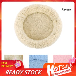 Giường ngủ cho chuột hamster/chuột lang hình tròn bằng lông nhung mềm mại