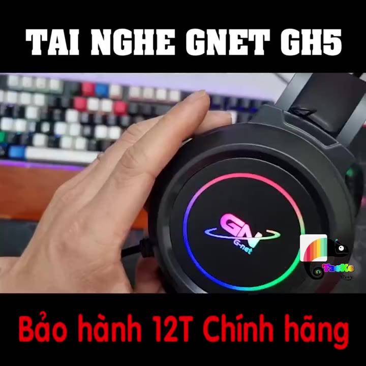 Tai nghe Gamming Gnet GH5 7.1 cổng USB mic chống ồn led RGB bảo hành 12 tháng | BigBuy360 - bigbuy360.vn