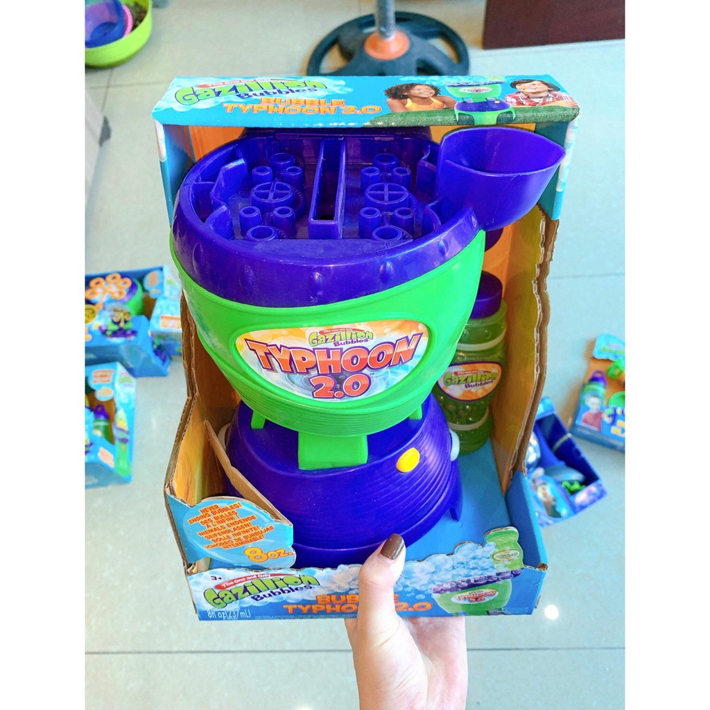 Thổi bong bóng xà phòng tự động mini chạy bằng pin, phun bong bóng cao tới 2m