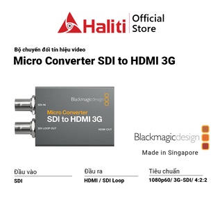 Bộ chuyển đổi tín hiệu Blackmagic Micro Converter SDI to HDMI 3G - Haliti Official Store thumbnail