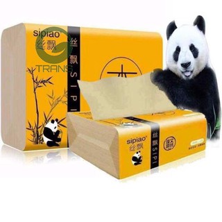 Thùng 30 Gói Giấy Ăn Gấu Trúc SIPIAO ( 300 Tờ ) Siêu Dai Và Thấm Nước Nhanh siêu rẻ