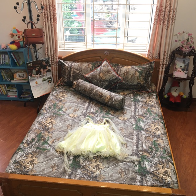 Ga chống thấm cotton lụa xuất mỹ - CTL 101 Rêu lụa Mỹ