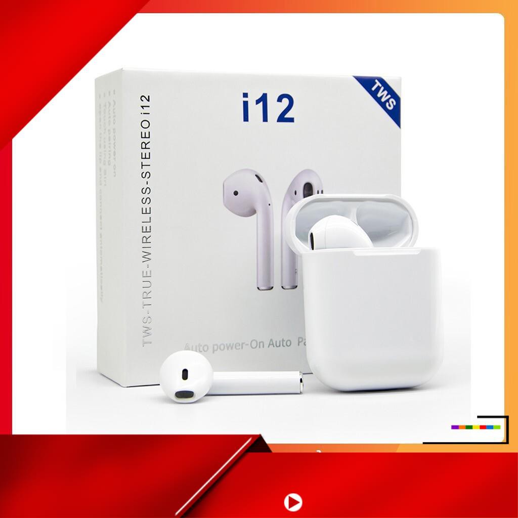 【Hàng sẵn sàng】 (99K) TAI NGHE BLUETOOTH 5.0 - i12 Cảm Ứng