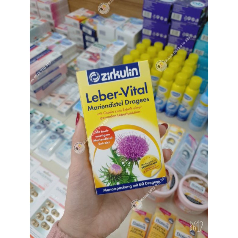 [Bill+video hàng Đức] Hôp bổ gan Zirkulin Leber-Vital 60v