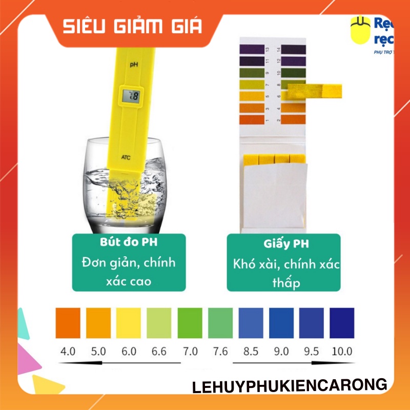 Bút Đo PH ATC Đã Hiệu Chỉnh, Bảo Hành 1 Tháng