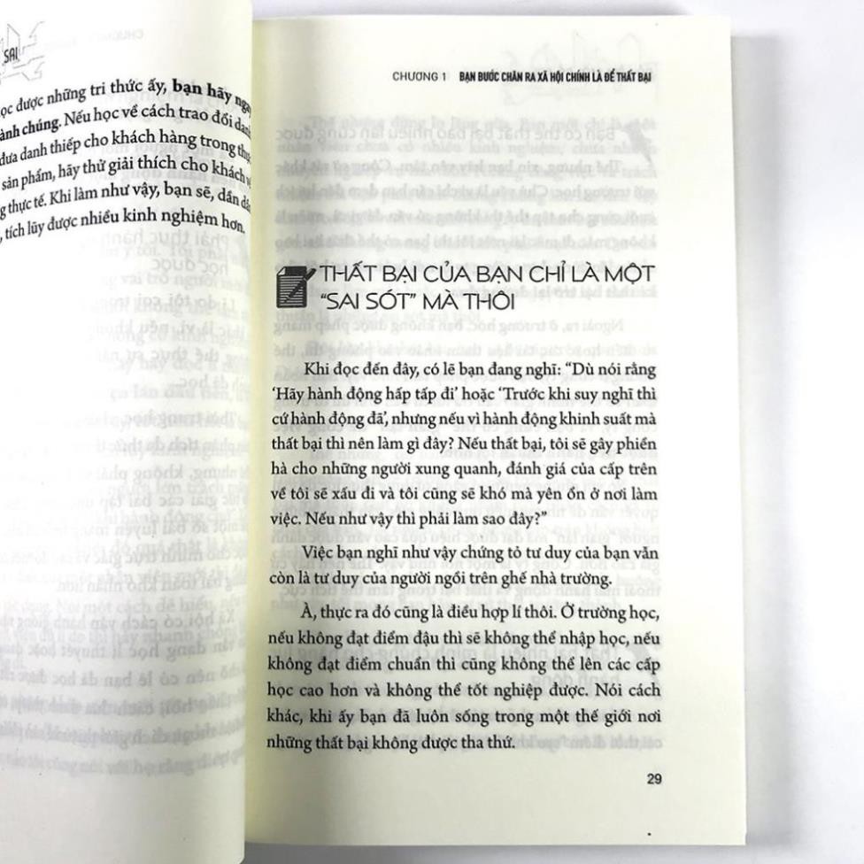 Sách Có làm mới có sai - Thất bại thực ra cũng là một sự đóng góp [ Minh Long ]