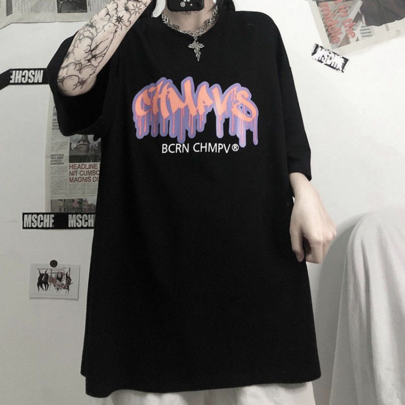 Áo Thun Tay Lỡ 100% Cotton Form Rộng Ulzzang Unisex