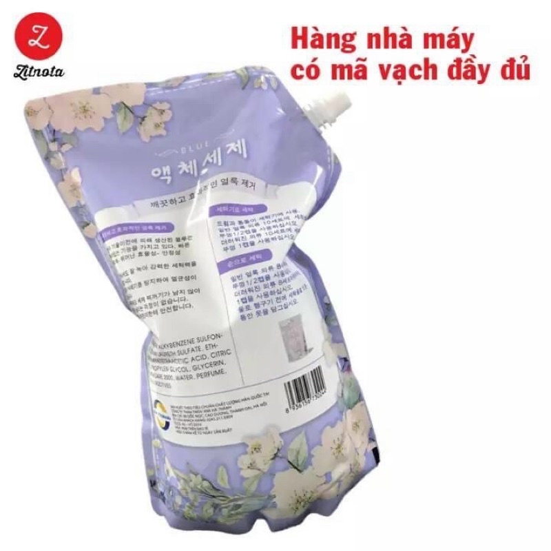 Nước giặt BLUE dạng túi hương thảo mộc hàn quốc 2kg