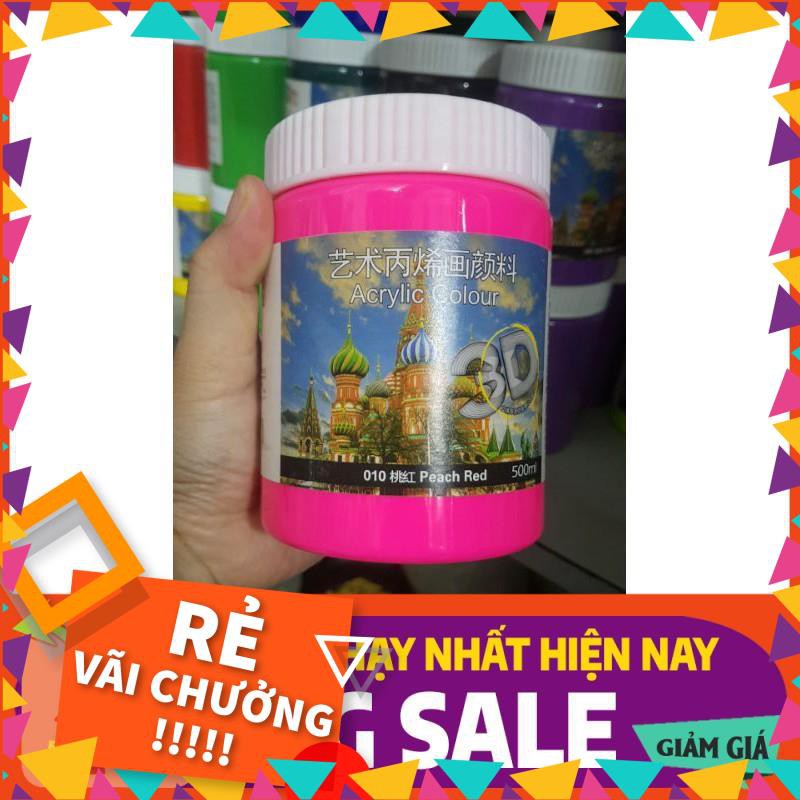 [BÁN CHẠY]  [ Chính hãng ] MÀU VẼ ACRYLIC 3D NGOÀI TRỜI - 500ml