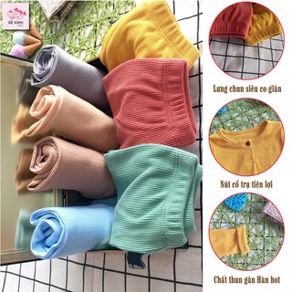 Bộ gân tăm thun tăm cho bé gái bé trai dài tay K.woo [Sale lớn] Quần áo mùa thu đông gân tăm thun tăm cho bé gái bé trai