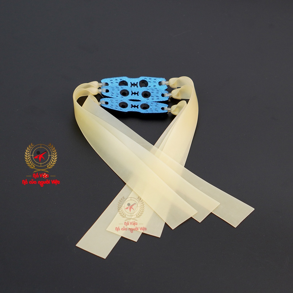 Thun ná cao su, dây ná cao su chính hãng precise v2 - 0.65mm đã buộc sẵn da ná