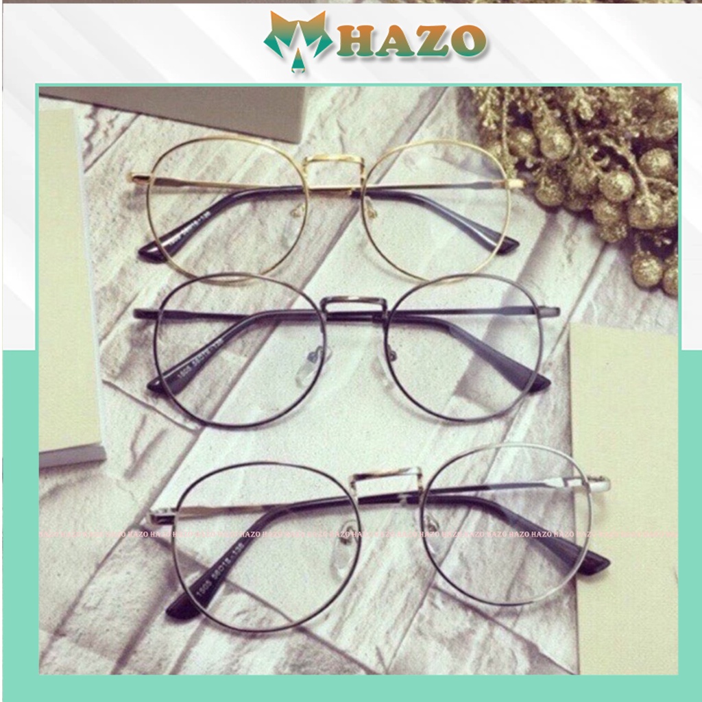 Mắt Kính Gọng Cận Ngố Form Tròn Nobita K09 Siêu Dễ Thương - Hazo