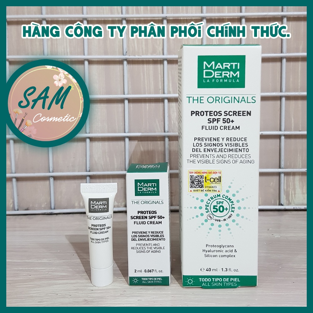 [HÀNG CÔNG TY] Kem Chống Nắng Phổ Rộng MartiDerm The Originals Proteos Screen SPF50+