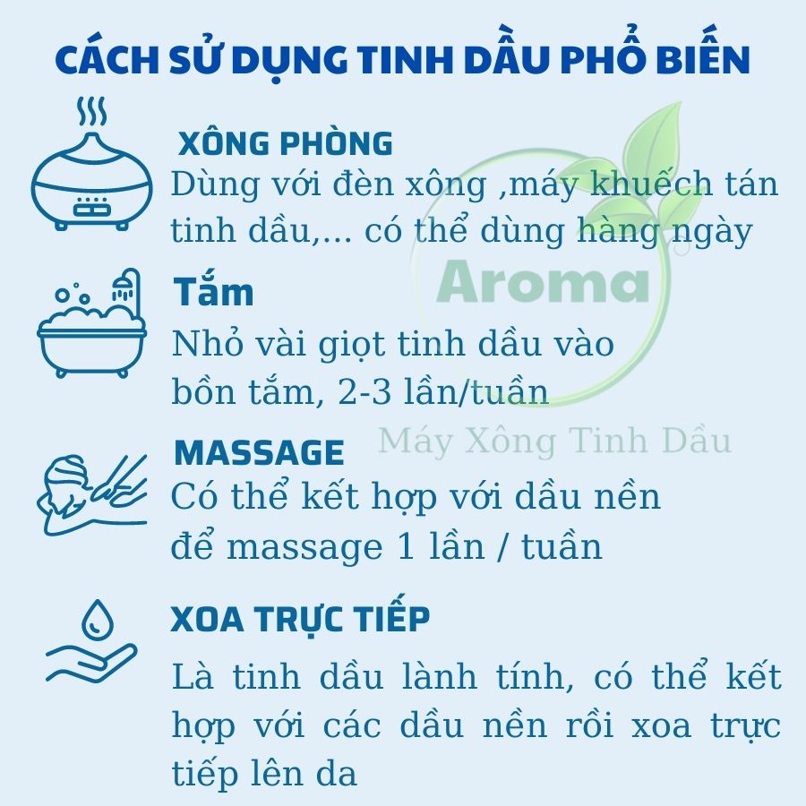 [Mã LIFEXANH03 giảm 10% đơn 500K] Tinh Dầu Thiên Nhiên 10ml Nguyên Chất (Tự Chọn 22 Mùi)