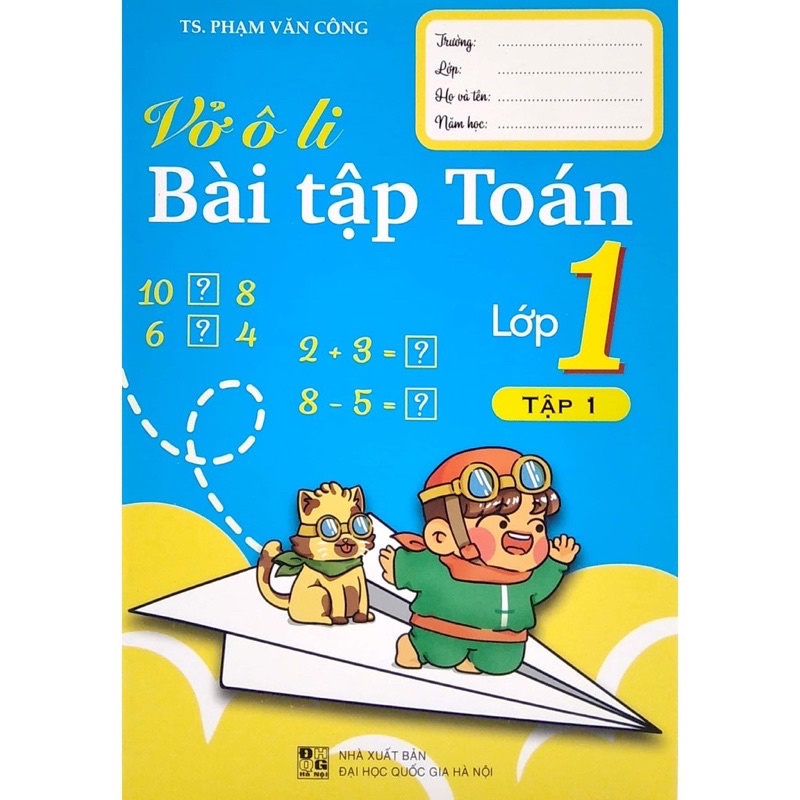 Sách - (Combo 2 tập) Vở Ô Li Bài Tập Toán Lớp 1