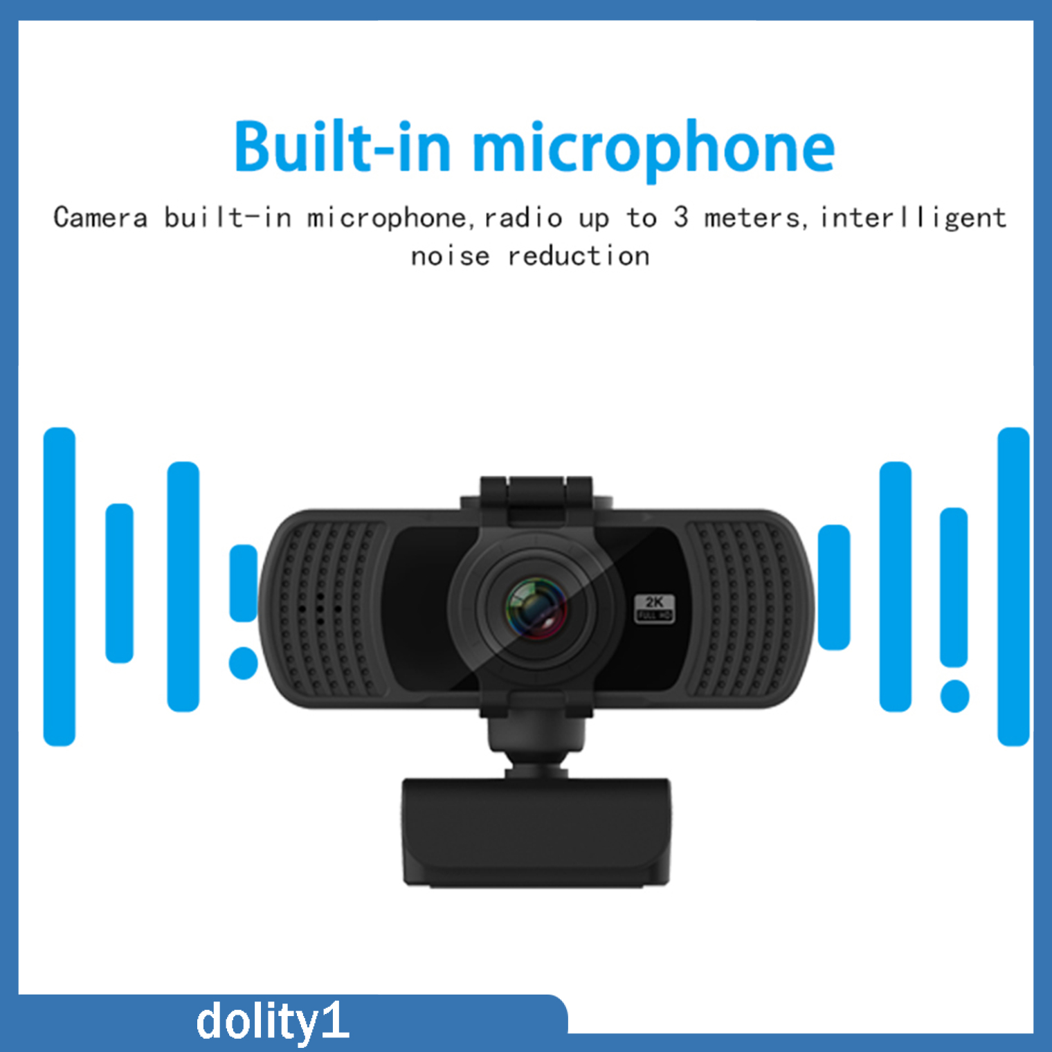Webcam Độ Phân Giải Full Hd 4mp Usb 2k Kèm Mic Cho Máy Tính, Laptop