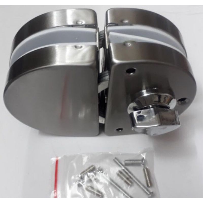 Ổ khóa cửa kính cường lực - khóa bán nguyệt