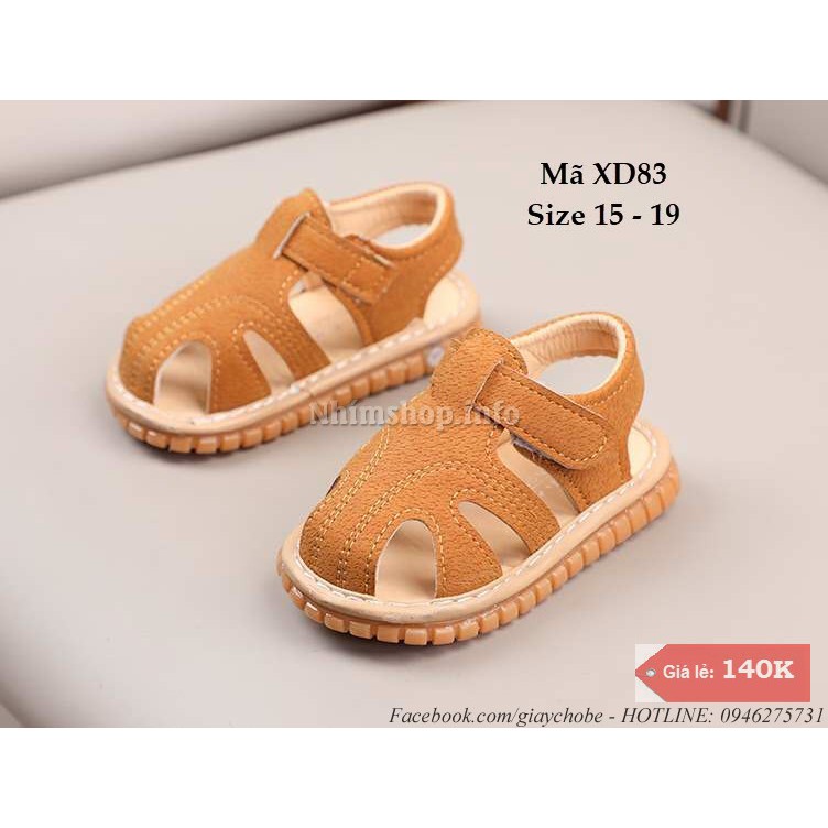 Dép sandal tập đi bé trai 6 - 18 tháng XD83