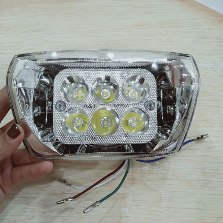 Đèn pha LED 6 bóng gắn cho xe Honda-dream siêu sáng - A368