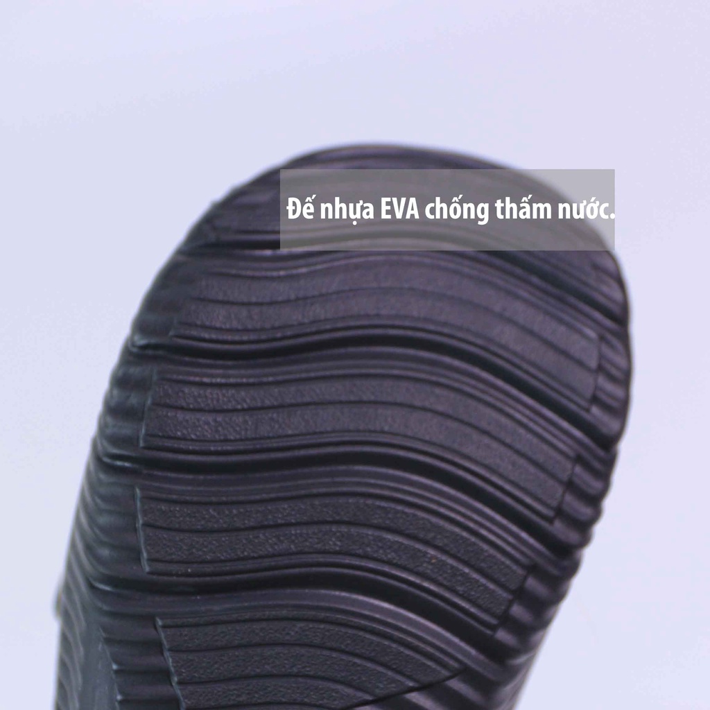Dép alphabounce-nam quai ngang mẫu trắng đen basic