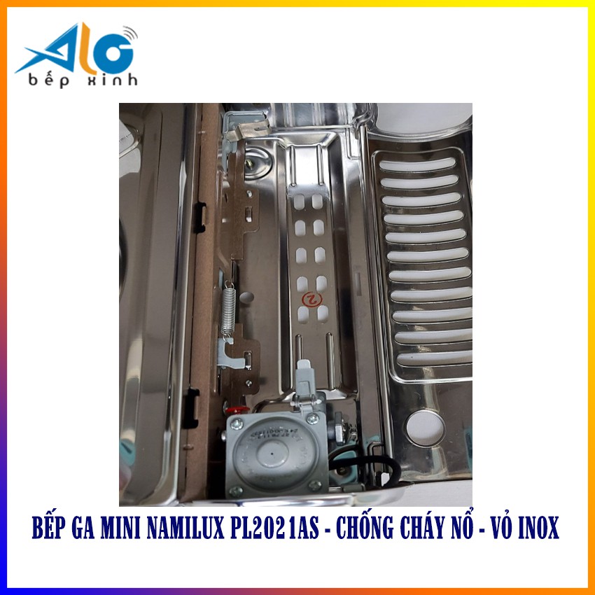 Bếp ga mini Namilux 2S 2021AS / PL2021AS  -  Chống cháy nổ - Toàn thân bằng inox - BH 6 tháng -   Alo Bếp Xinh