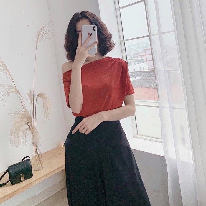 💝 Áo Đũi Giấy Nữ Trễ Vai - Hàng Bán Shop