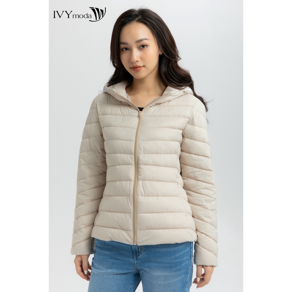 Áo khoác phao nữ cổ mũ IVY moda MS 70B7926