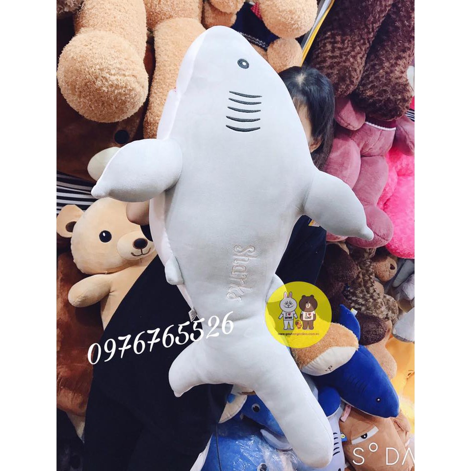 Gấu bông cá mập shark kích thước từ 50cm-1m