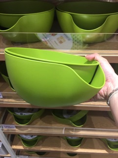 [XÁCH TAY THÁI] bộ thau rổ nhựa Miniso