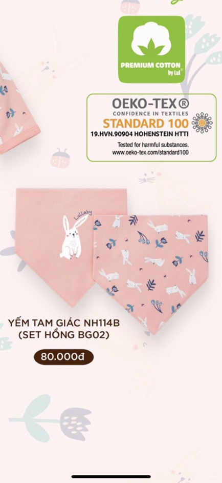 Lulaby - Sét yếm tam giác NH114B