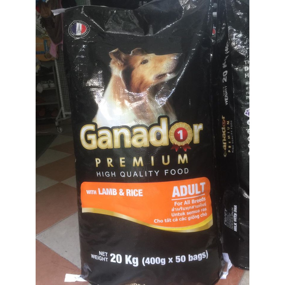 Bao 20KG Thức ăn cho Chó Ganador Adult / Ganador Puppy