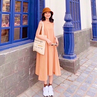 Đầm suông hồng ruốc (kèm hình thật)