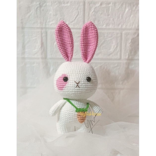 Thỏ len handmade nhồi bông bi rất dễ thương