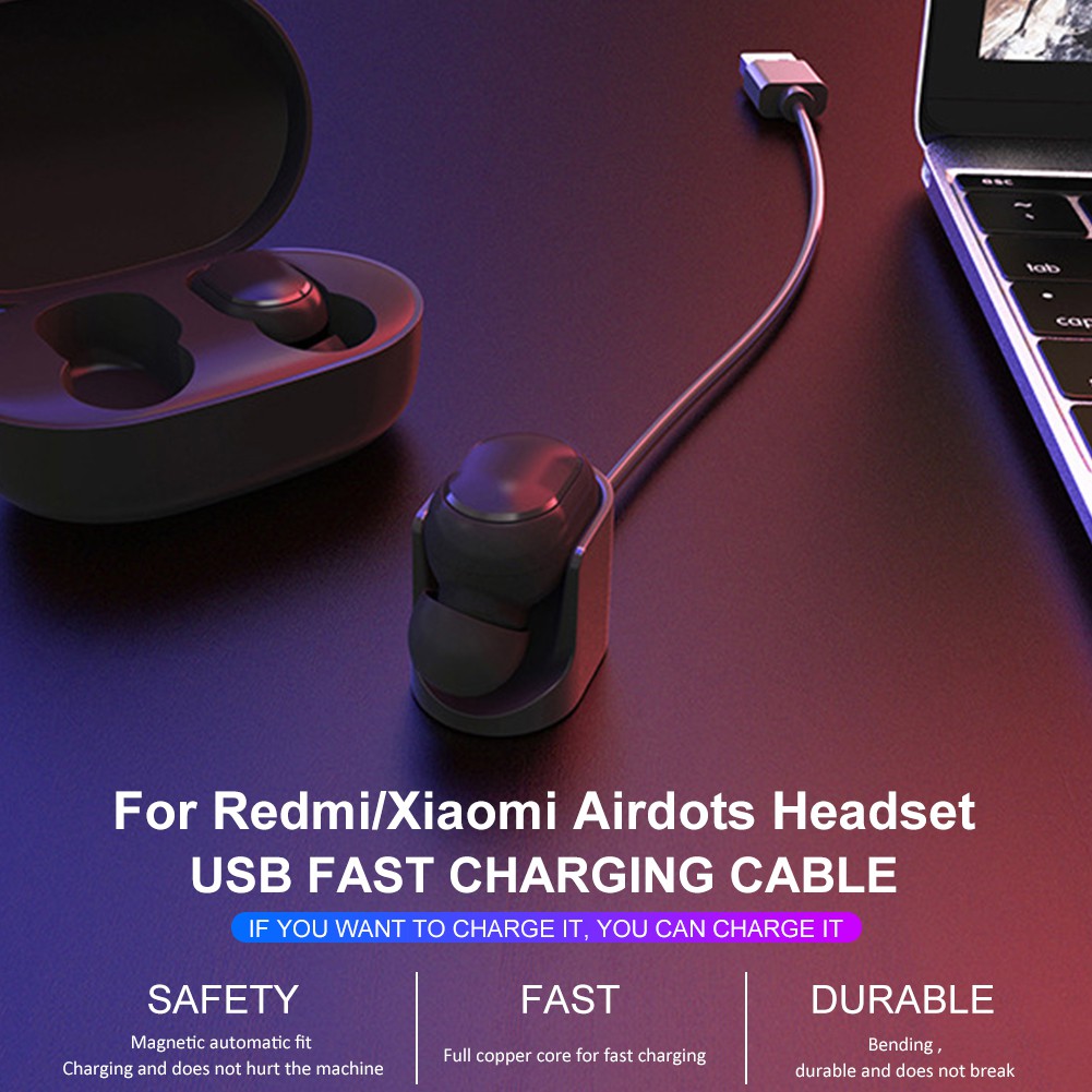 Cáp sạc USB kết nối tai nghe Bluetooth không dây cho Xiaomi airdots Youth / Redmi airdots