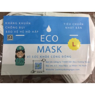 Khẩu Trang Vải Kháng Khuẩn EcoMask- Dương Ngọc ( 10c/ Túi)