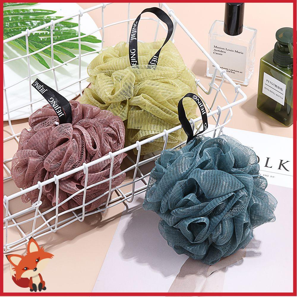 Bóng tắm bằng lưới nilon mềm tẩy tế bào chết làm sạch cơ thể nhiều màu sắc