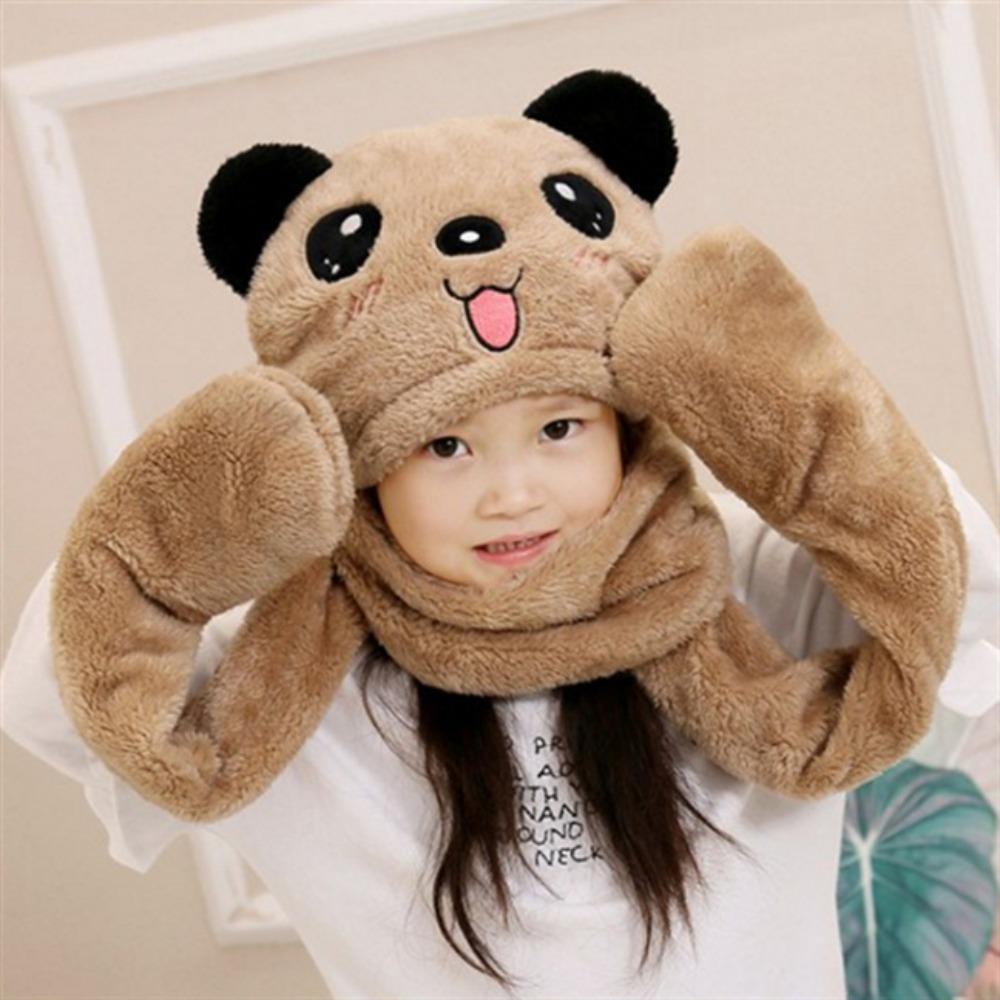 Khăn Choàng Cổ Và Găng Tay Hình Gấu Trúc Dễ Thương