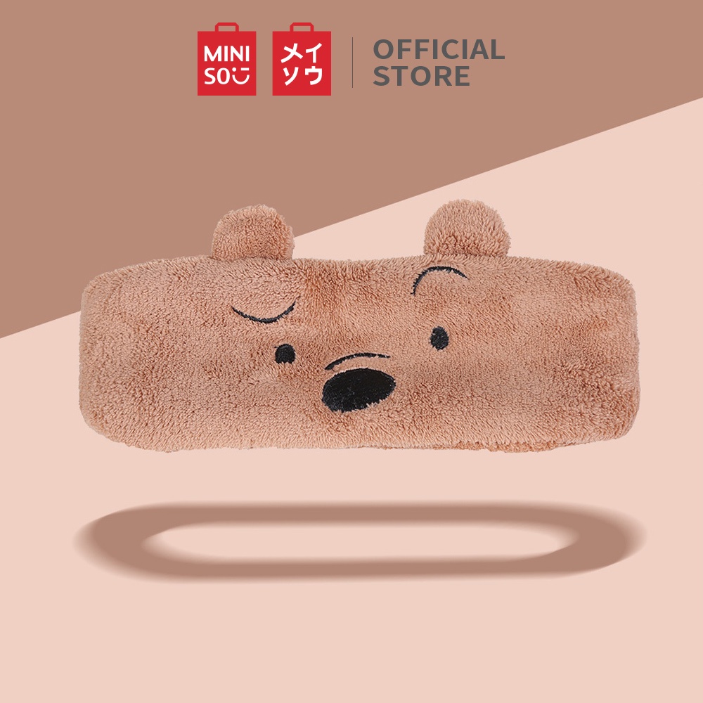 Băng Đô Cài Tóc Dễ Thương We Bare Bears Miniso băng đô rửa mặt băng đô tóc phụ kiện tóc