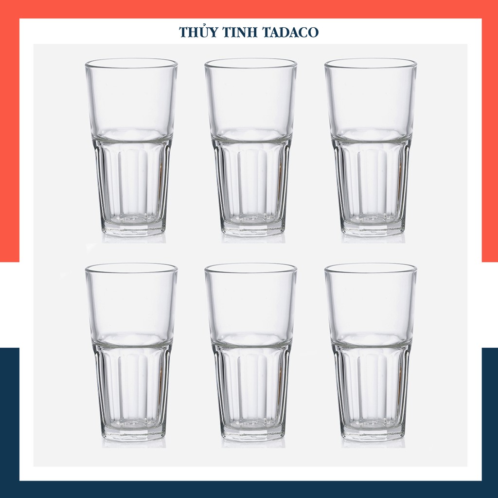 | COMBO 6 | Ly Thủy Tinh Ocean Centra Hi Ball 300ml | 420ml | 495ml - Nhập khẩu Thái Lan - Được lựa chọn kích thước