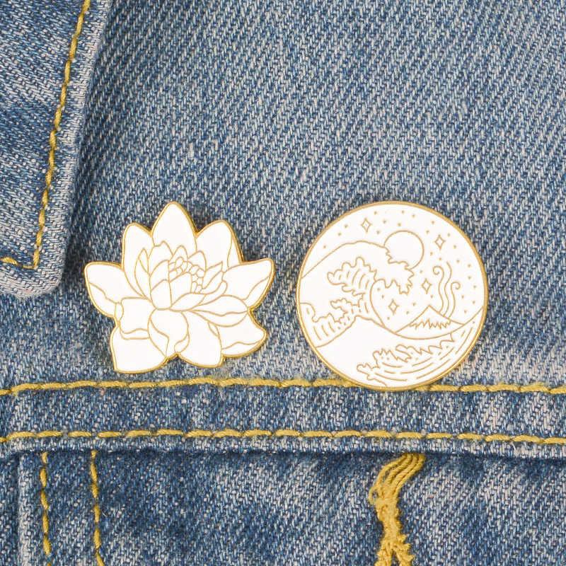Pin cài áo hoa sen lotus - GC017