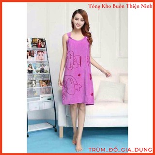 Khăn tắm choàng 2 trong 1 cotton mềm mịn