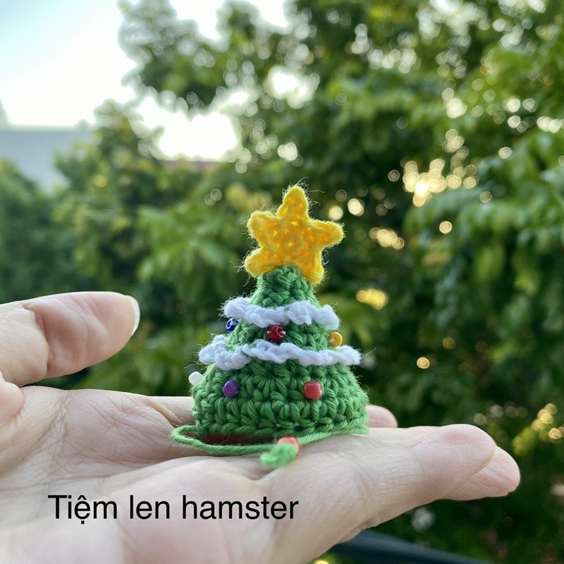 Mũ nón cây thông Noel cho hamster