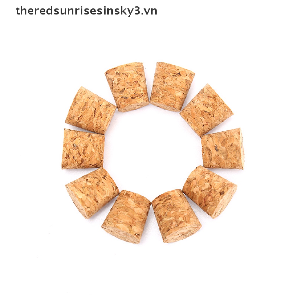 Bộ 10 Nắp Chai Rượu Bằng Gỗ Tự Nhiên Kích Thước 18X15X